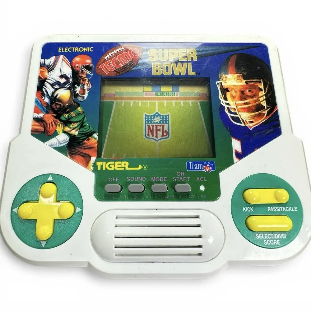 1988 Tiger Electronics Tecmo Super Bowl Handheld LCD Game Tested Working